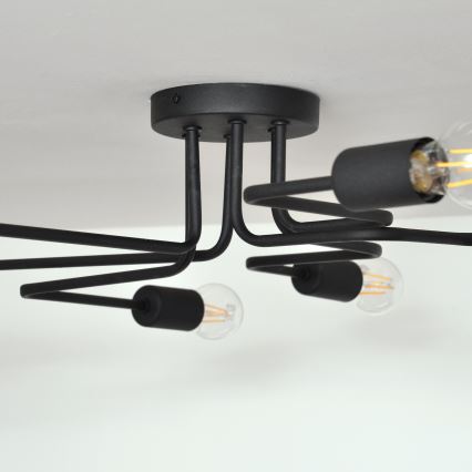 LED Virsapmetuma lustra TUBE 6xE27/15W/230V