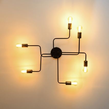 LED Virsapmetuma lustra TUBE 6xE27/15W/230V