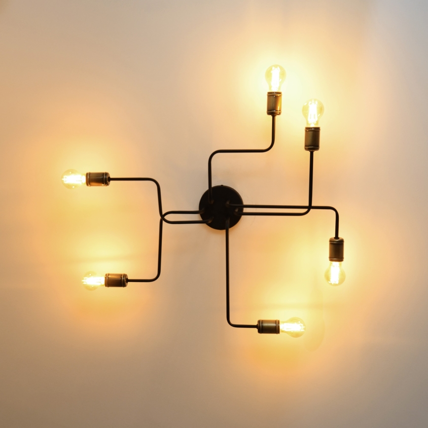 LED Virsapmetuma lustra TUBE 6xE27/15W/230V