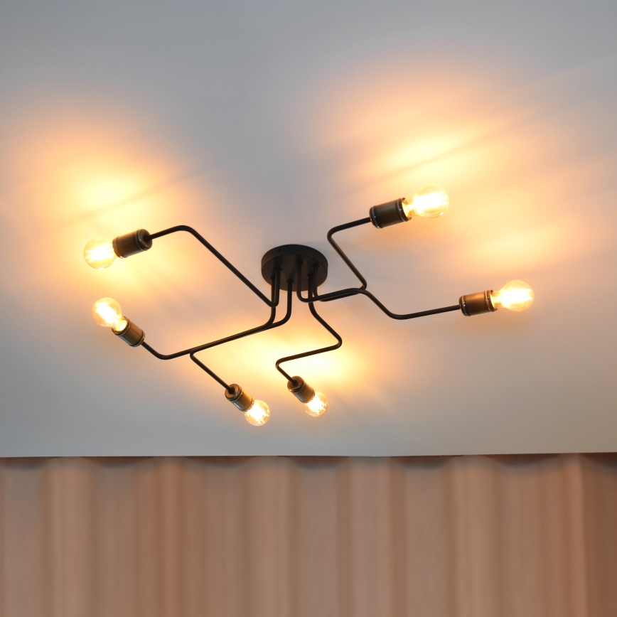LED Virsapmetuma lustra TUBE 6xE27/15W/230V