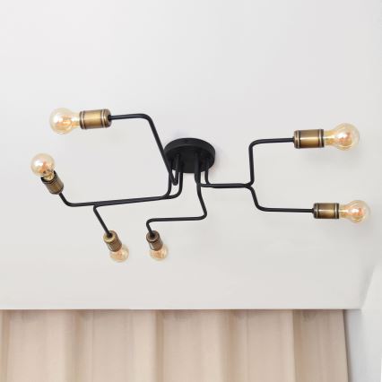 LED Virsapmetuma lustra TUBE 6xE27/15W/230V