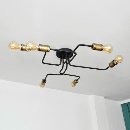 LED Virsapmetuma lustra TUBE 6xE27/15W/230V