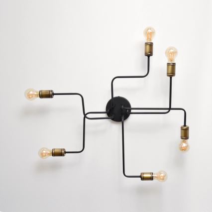 LED Virsapmetuma lustra TUBE 6xE27/15W/230V