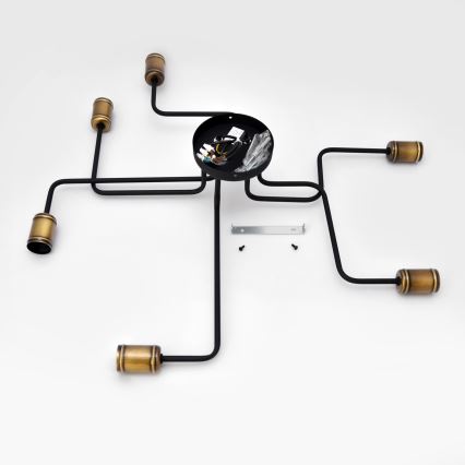 LED Virsapmetuma lustra TUBE 6xE27/15W/230V