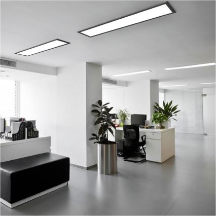 LED Virsapmetuma panelis BRISBANE LED/36W/230V 4000K 29,5x119 cm melna