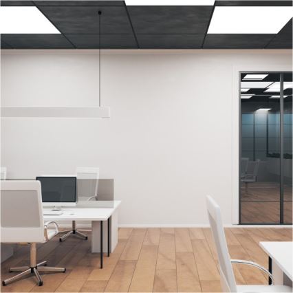 LED Virsapmetuma panelis BRISBANE LED/36W/230V 4000K 59,5x59,5 cm melna