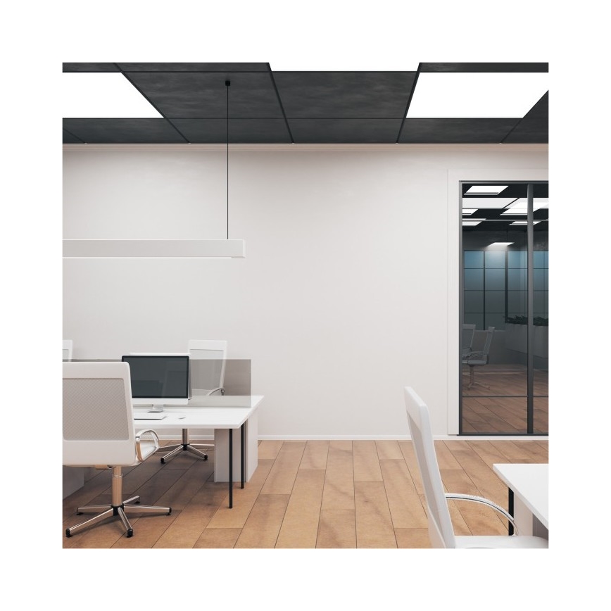 LED Virsapmetuma panelis BRISBANE LED/36W/230V 4000K 59,5x59,5 cm melna