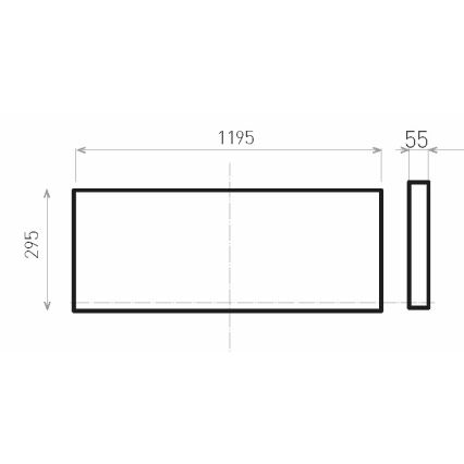 LED Virsapmetuma panelis ILLY II UGR LED/46W/230V