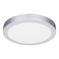 LED virsmas/iebūvējamais panelis 2 vienā 18W/230V 3000/4000/6000K Ø 22,5 cm IP54 sudraba