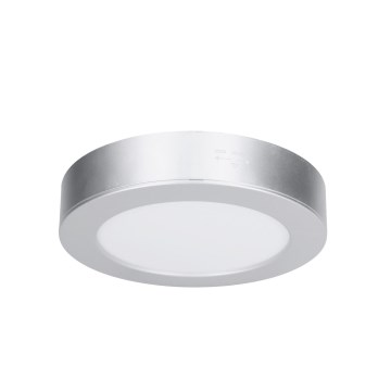 LED virsmas/iebūvējamais panelis 2in1 LED/12W/230V 3000/4000/6000K Ø17 cm IP54 sudraba