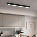 LED virsmas/karājošs gaismeklis uz kabeļa LED/44W/230V 4000K 120 cm melns
