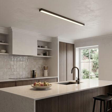 LED virsmas/karājošs gaismeklis uz kabeļa LED/44W/230V 4000K 120 cm melns