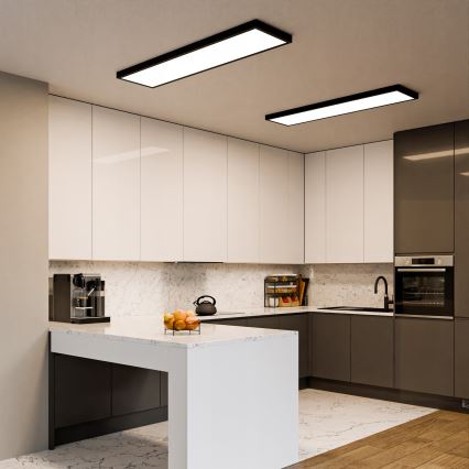 LED virsmas montāžas panelis LED/60W/230V 30x120 cm melns