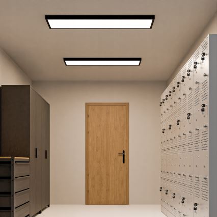 LED virsmas montāžas panelis LED/60W/230V 30x120 cm melns