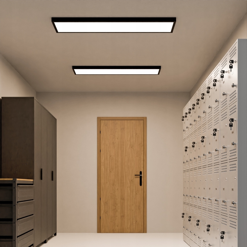 LED virsmas montāžas panelis LED/60W/230V 30x120 cm melns