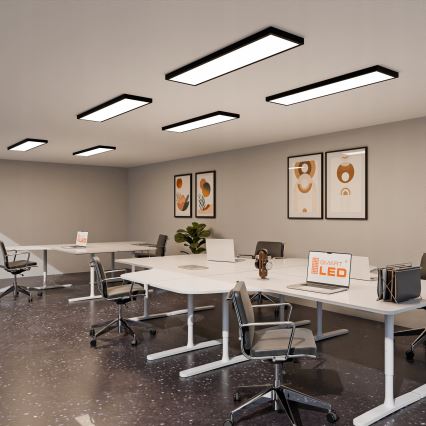 LED virsmas montāžas panelis LED/60W/230V 30x120 cm melns