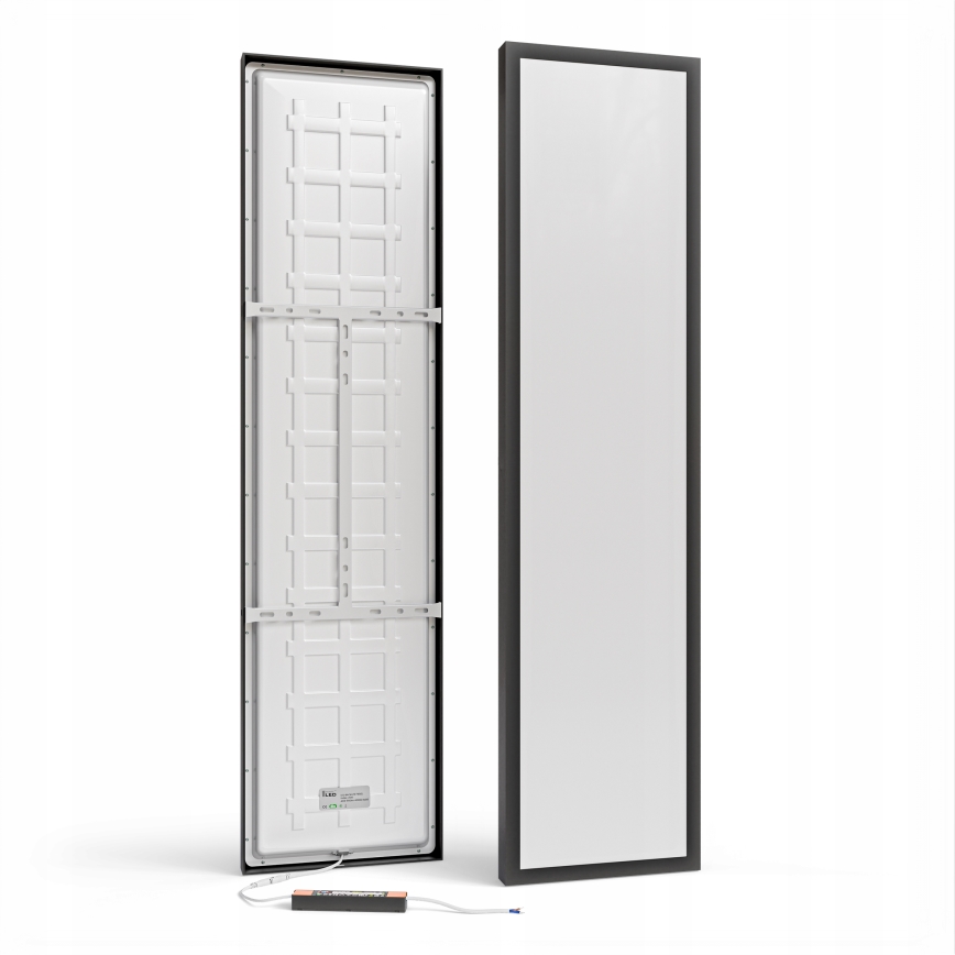 LED virsmas montāžas panelis LED/60W/230V 30x120 cm melns