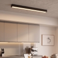 LED virsmas/piekārtais lustrs uz stieples LED/44W/230V 3000K 120 cm melns