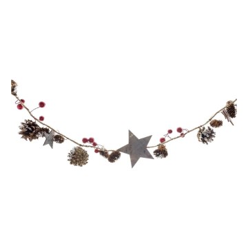 LED virtene 10xLED/3xAA 2,5 m silti balta