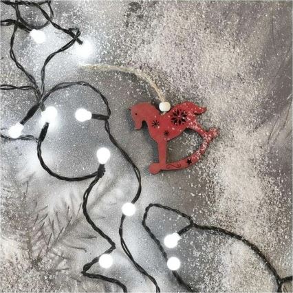 LED virtene 200 LED / 8 funkcijas 20 m IP44 auksti balta