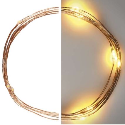 LED virtene 20xLED/2,4m siltā balta