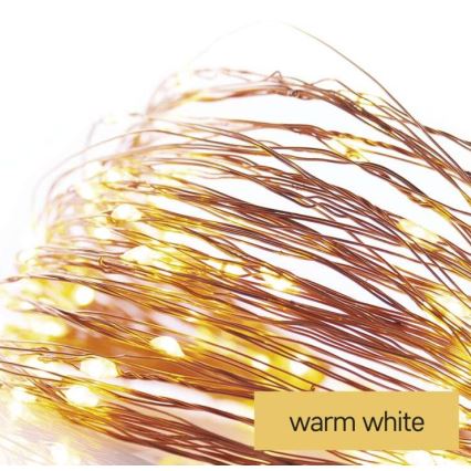 LED virtene 20xLED/2,4m siltā balta