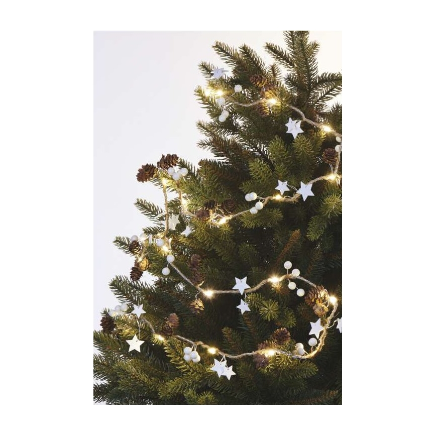 LED virtene 20xLED/2xAA, 2 m