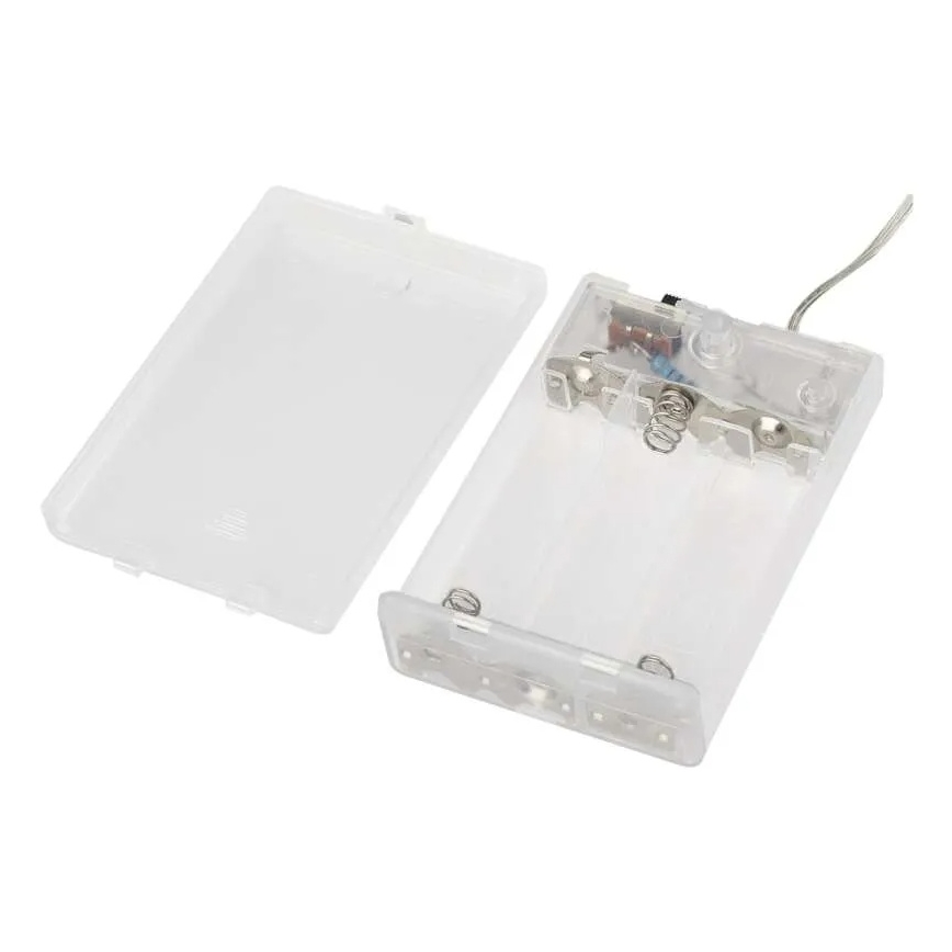 LED  virtene 40xLED/3xAA 1,5 m silti balta