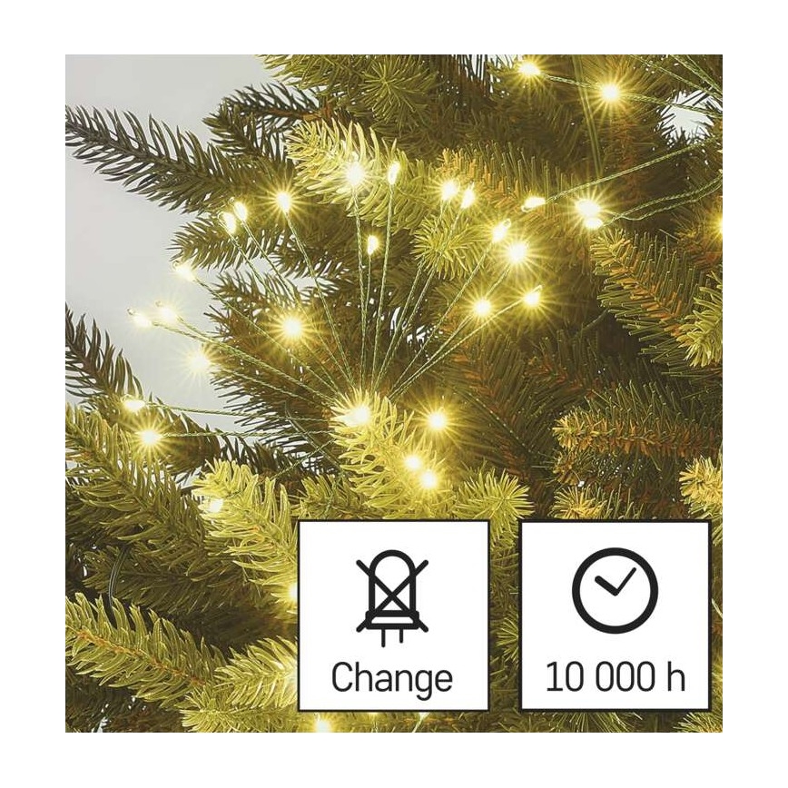 LED virtene 450xLED/11m, siltā baltā krāsā