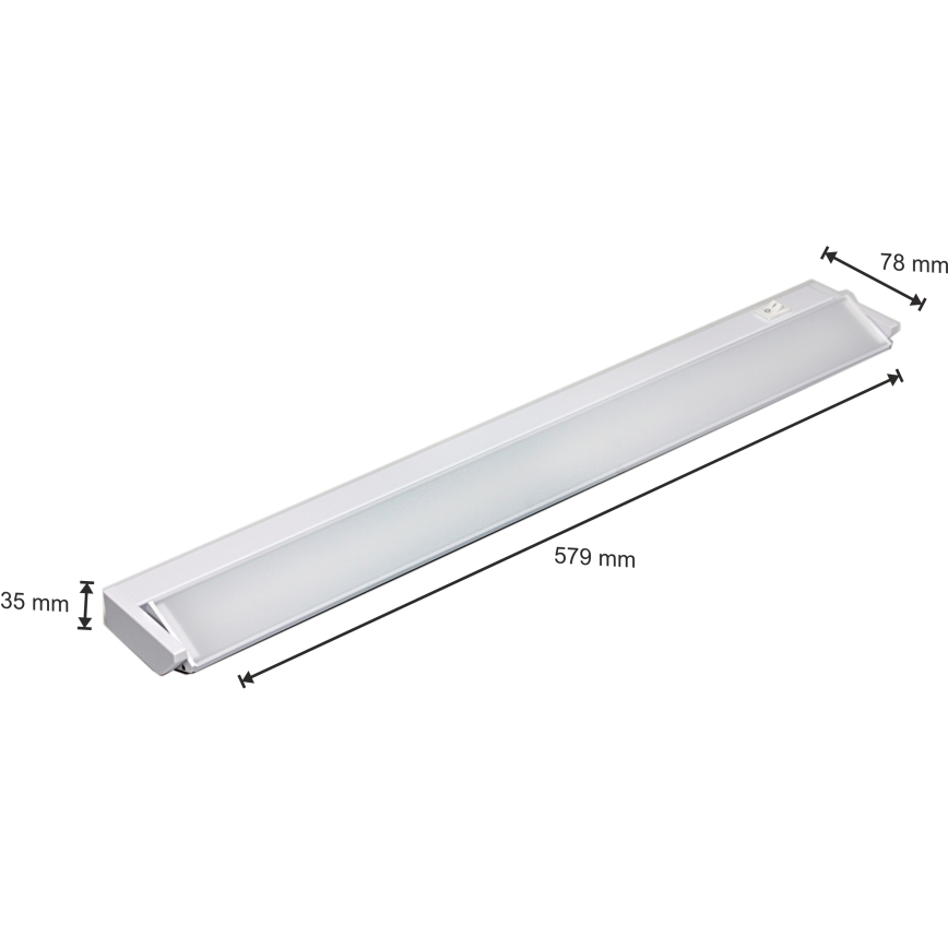 LED Virtuves skapīša gaismeklis LED/10W/230V balts