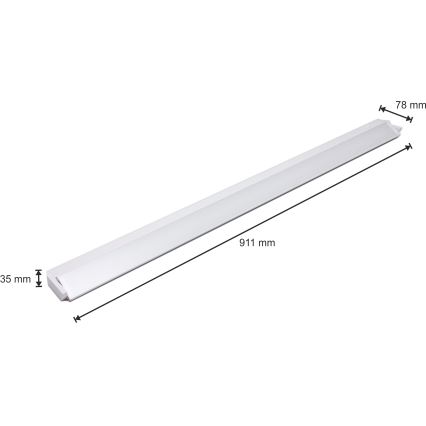 LED Virtuves skapīša gaismeklis LED/15W/230V balts