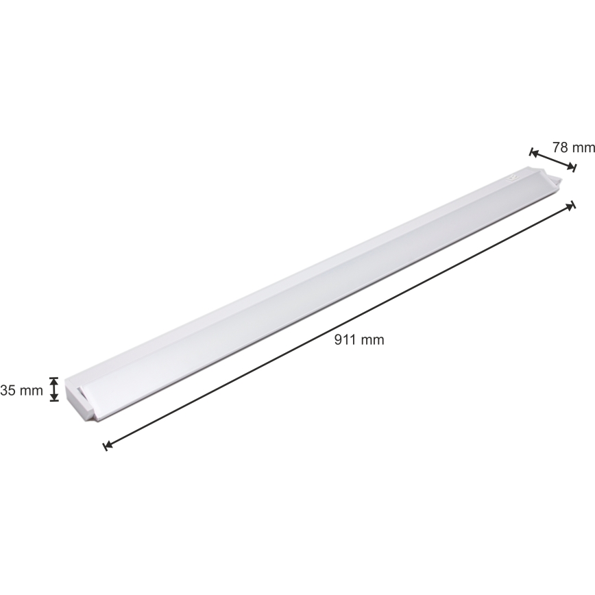 LED Virtuves skapīša gaismeklis LED/15W/230V balts