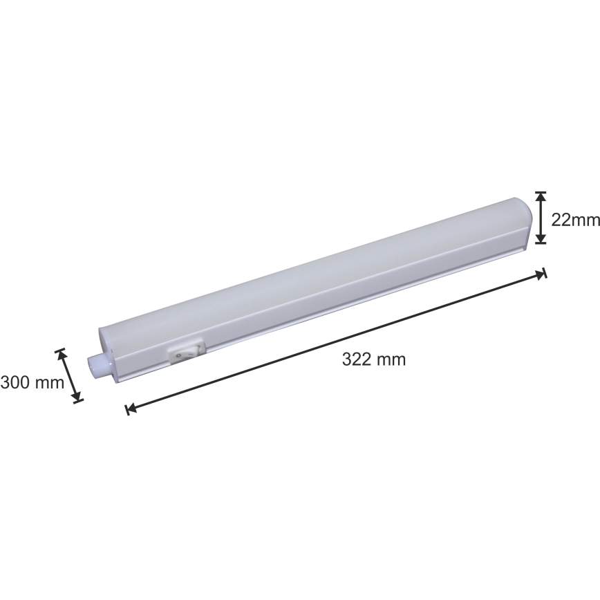 LED virtuves skapīša gaismeklis LED/4W/230V