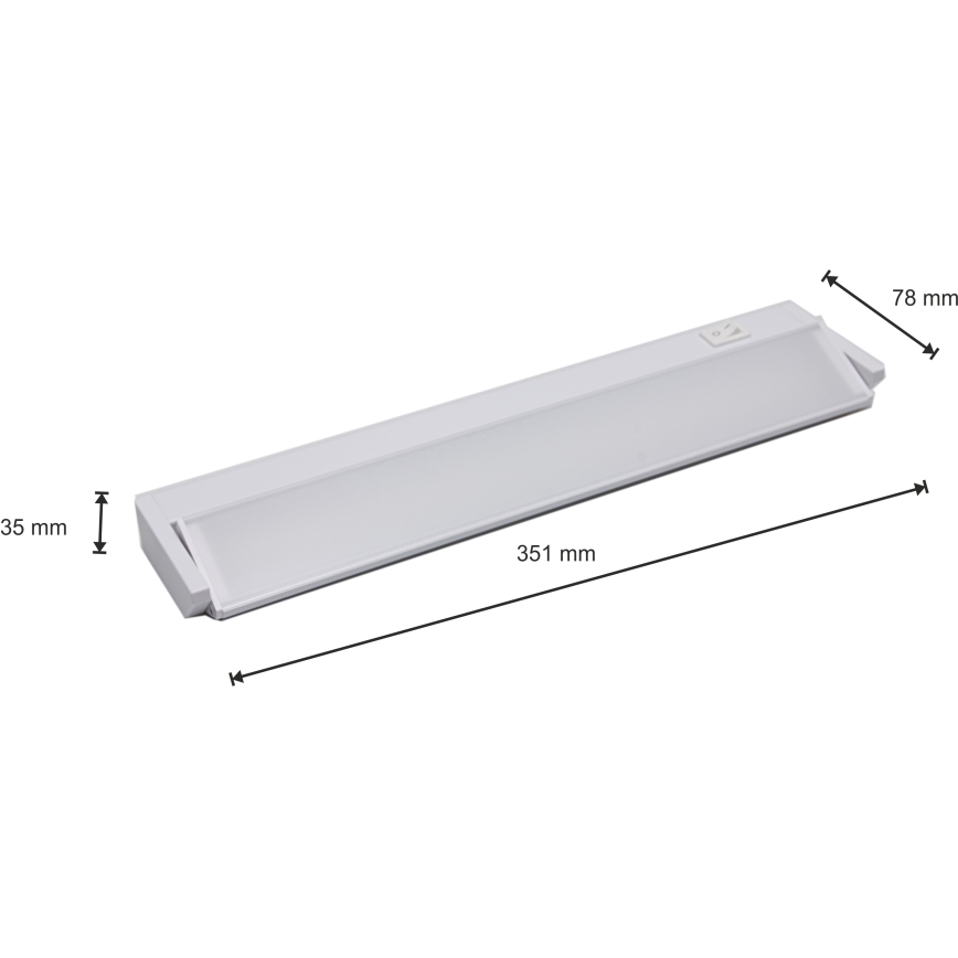 LED Virtuves skapīša gaismeklis LED/5W/230V balts