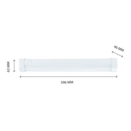 LED Virtuves zem skapīša lampa AQUATICA LED/15W/230V 6000K IP44