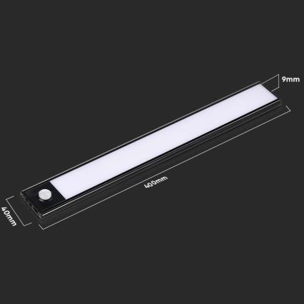 LED Virtuves zem skapīša lampa ar sensoru LED/2W/5V 4000K 2200 mAh