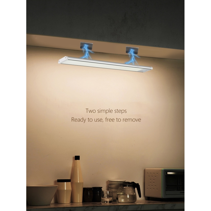 LED Virtuves zem skapīša lampa CABINET-4 ar PIR sensoru LED/1,5W/230V 1100mAh 4000K