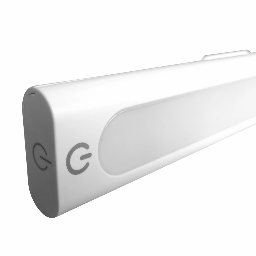 LED Virtuves zem skapīša skārienvadāma magnētiska lampa LED/2,5W/5V USB 2700/4000/6500K 1200 mAh 35 cm balta