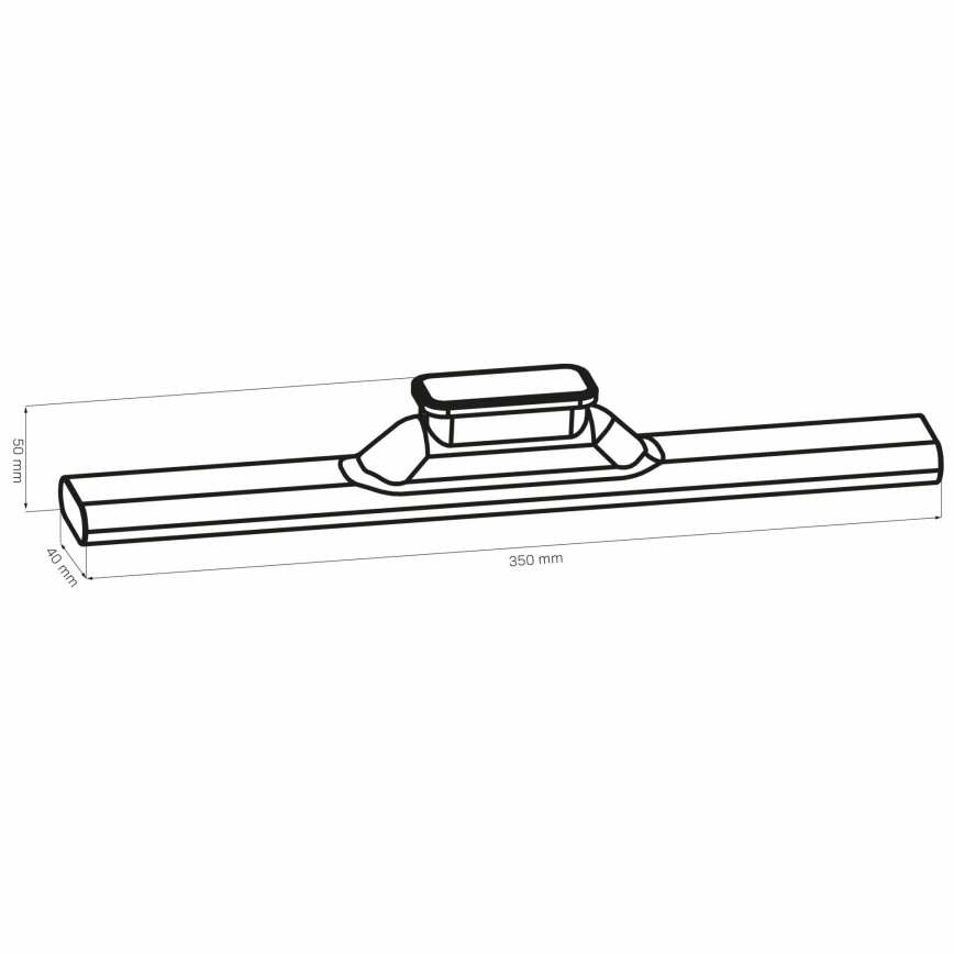 LED Virtuves zem skapīša skārienvadāma magnētiska lampa LED/2,5W/5V USB 2700/4000/6500K 1200 mAh 35 cm balta