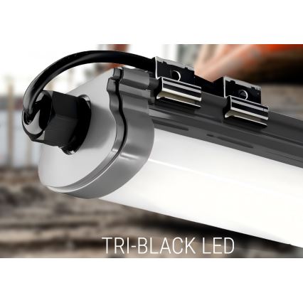 LED Virtuves zem skapīša lampa LED/60W/230V 6000K 120 cm IP65 melna