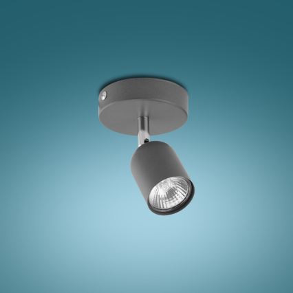 LED virziena gaismeklis TOP 1xGU10/10W/230V pelēks