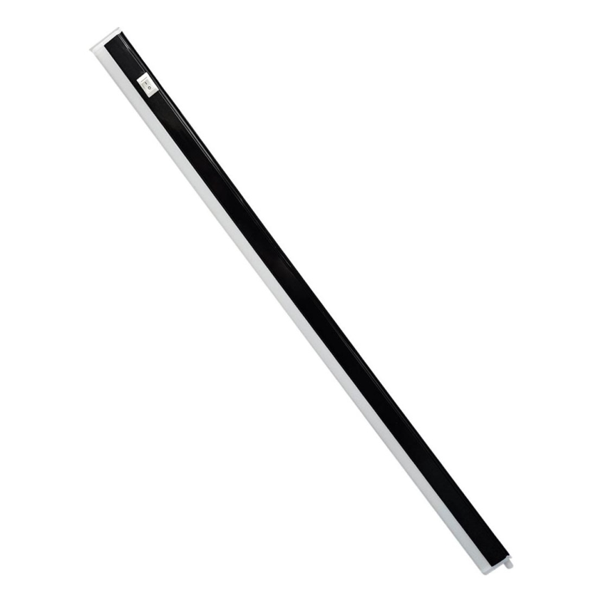 LED zem skapja gaismeklis TUBE LED/9W/230V 60 cm melns