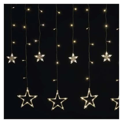 LED Ziemassvētku aizkars 115xLED/1,35W 6,85x1,05 m silti balta