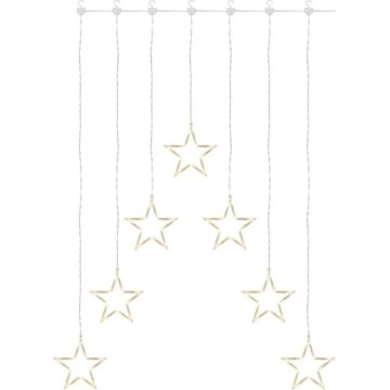 LED Ziemassvētku aizkars 70xLED/3,6W/230V 67x125 cm silti balta
