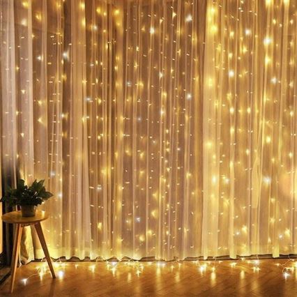 LED Ziemassvētku aizkars LED/3xAA