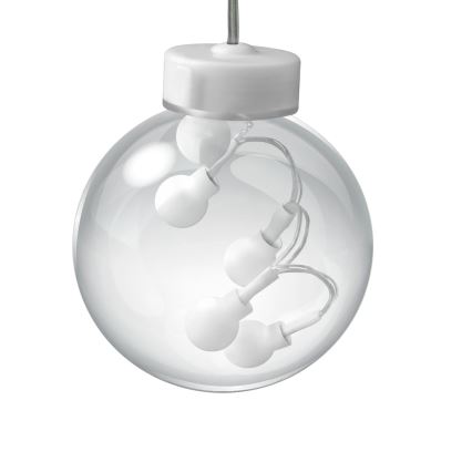 LED Ziemassvētku aizkars WISH BALLS 108xLED/8 režīmi 4,5 m siltā balta