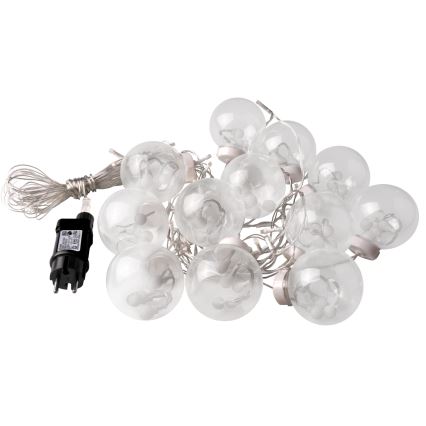 LED Ziemassvētku aizkars WISH BALLS 108xLED/8 režīmi 4,5 m siltā balta