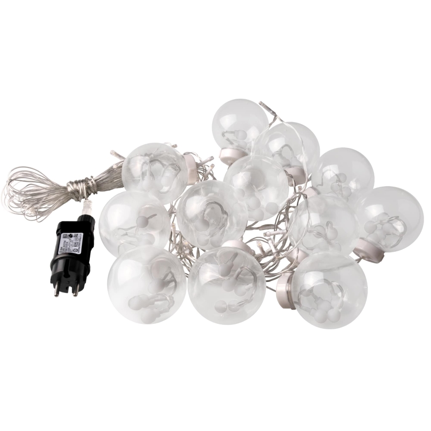 LED Ziemassvētku aizkars WISH BALLS 108xLED/8 režīmi 4,5 m siltā balta