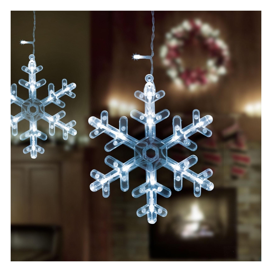 LED Ziemassvētku āra aizkars 224xLED 3,5x0,75 m IP44 auksti balta