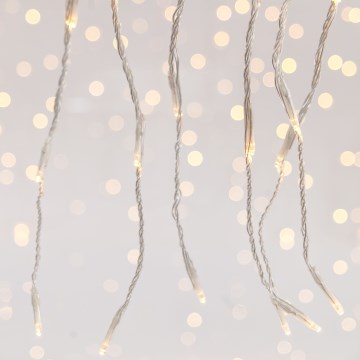 LED Ziemassvētku āra aizkars CURTAIN 360xLED/3,6W/230V 2x2 m IP44 silti balta